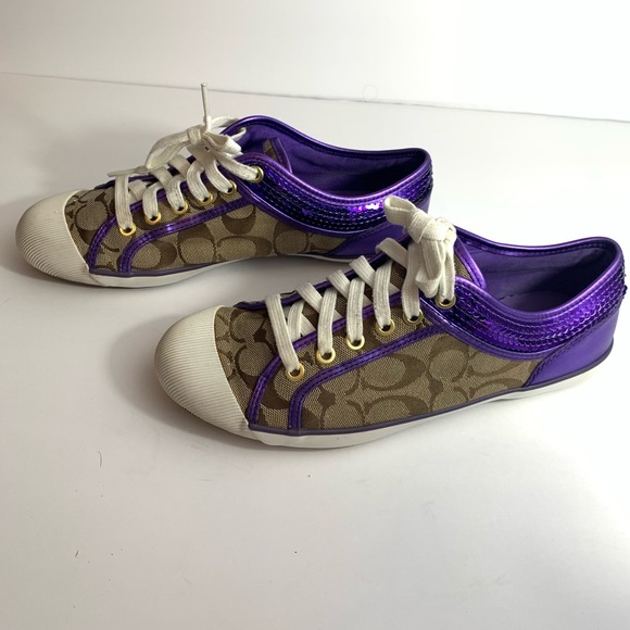 coach purple shoes